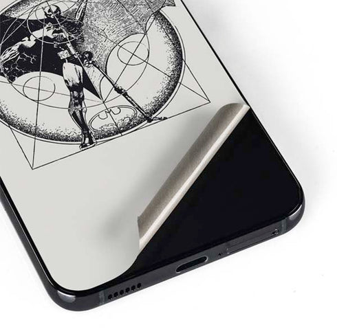 DC Comics Batman Skeleton diagram Art Galaxy S22 Plus Skin